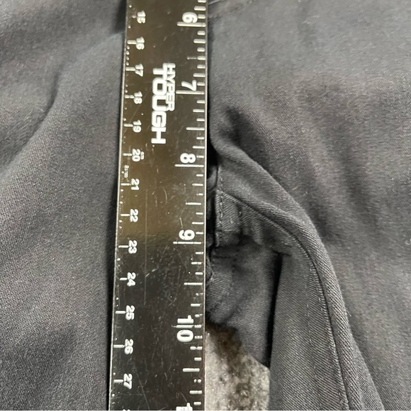 Theory Pants Womens 4 Black Straight Leg Flat Front Cotton Stretch Blend Pockets - Picture 6 of 11